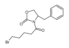 (S)-4-苯甲基-3-(5-溴戊酰基)噁唑烷-2-酮结构式