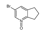 3-bromo-1-oxido-6,7-dihydro-5H-cyclopenta[b]pyridin-1-ium Structure