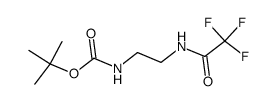N-(t-butyloxycarbonyl)-N'-(trifluoroacetyl)-ethylenediamine结构式