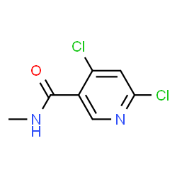 3-Pyridinecarboxamide, 4,6-dichloro-N-methyl- Structure