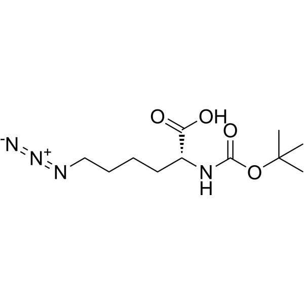 Boc-D-Lys(N3)-OH结构式