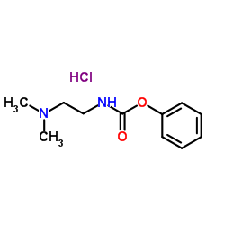 PHENYL N-[2-(DIMETHYLAMINO)ETHYL]CARBAMATE HYDROCHLORIDE结构式