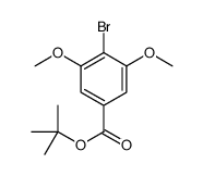 4-溴-3,5-二甲氧基苯甲酸叔丁酯结构式
