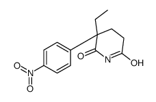 (3R)-3-ethyl-3-(4-nitrophenyl)piperidine-2,6-dione结构式