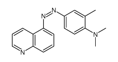 N,N,2-trimethyl-4-quinolin-5-yldiazenyl-aniline结构式