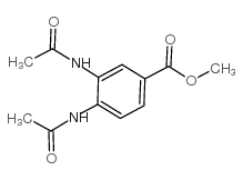 3,4-二(乙酰基氨基)苯甲酸甲酯结构式