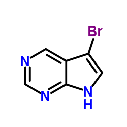 5-溴-7H-吡咯并[2,3-d]嘧啶结构式