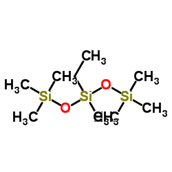 3-Ethyl-1,1,1,3,5,5,5-heptamethyltrisiloxane structure