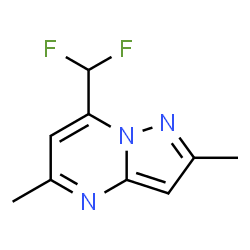 7-(二氟甲基)-2,5-二甲基吡唑并[1,5-A]嘧啶结构式