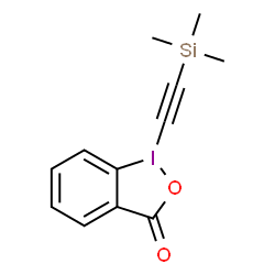 1-[(三甲基硅烷基)乙炔基]-1,2-苯碘酰-3(1H)-酮结构式
