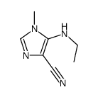 (9ci)-5-(乙基氨基)-1-甲基-1H-咪唑-4-甲腈结构式