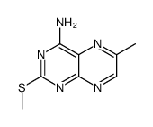 6-methyl-2-methylsulfanylpteridin-4-amine结构式