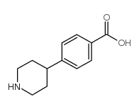 4-(哌啶-4-基)苯甲酸结构式
