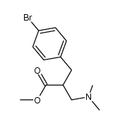 3-(4-bromophenyl)-2-dimethylaminomethylpropionic acid methyl ester结构式
