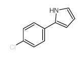 2-(4-chlorophenyl)-1H-pyrrole结构式