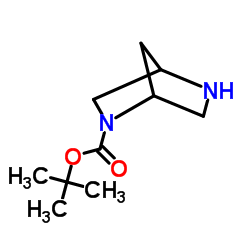 2,5-氮杂双环[2.2.1]庚烷-2-羧酸叔丁酯结构式