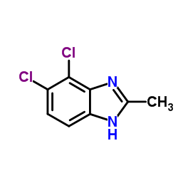 4,5-Dichloro-2-methyl-1H-benzimidazole Structure