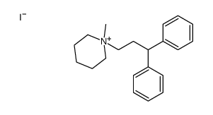 1-(3,3-diphenylpropyl)-1-methylpiperidin-1-ium,iodide Structure