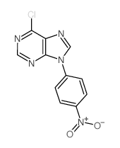9H-Purine,6-chloro-9-(4-nitrophenyl)- Structure
