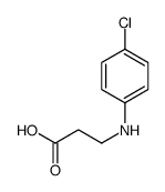 3-((4-氯苯基)氨基)丙酸结构式