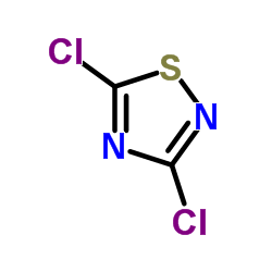 3,5-二氯-1,2,4-噻重氮结构式