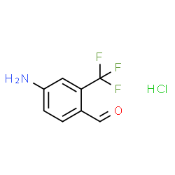 4-氨基-2-(三氟甲基)苯甲醛盐酸盐结构式