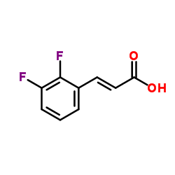 反式-2,3-二氟肉桂酸结构式