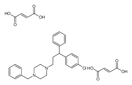 1-benzyl-4-[3-(4-chlorophenyl)-3-phenylpropyl]piperazine,(Z)-but-2-enedioic acid Structure