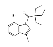 7-bromo-1-(2,2-diethylbutanoyl)-3-methylindole Structure