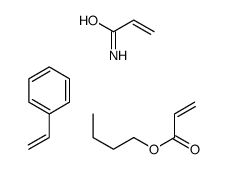 butyl prop-2-enoate, prop-2-enamide, styrene Structure