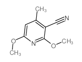 3-Pyridinecarbonitrile,2,6-dimethoxy-4-methyl-结构式