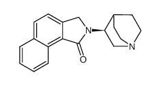 (S)-2-(1-azabicyclo[2.2.2]oct-3-yl)-2,3-dihydro-1H-benz[e]isoindol-1-one结构式