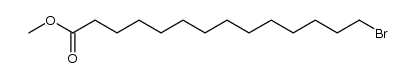 14-bromo-tetradecanoic acid methyl ester结构式