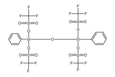 Tetrakis(trifluormethan-sulfonyloxy)-diphenyl-disiloxan Structure
