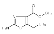 2-氨基-5-乙基-1,3-噻唑-4-羧酸甲酯结构式