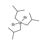 triisobutyl antimony (2+), dibromide结构式