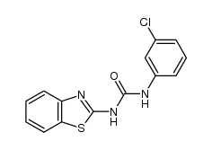 1-(benzo[d]thiazol-2-yl)-3-(3-chlorophenyl)urea Structure