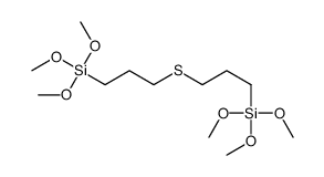 trimethoxy-[3-(3-trimethoxysilylpropylsulfanyl)propyl]silane结构式