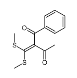2-[bis(methylsulfanyl)methylidene]-1-phenylbutane-1,3-dione结构式