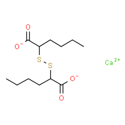 2,2'-dithiobishexanoic acid, calcium salt structure