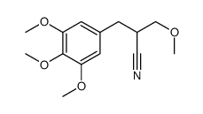3-methoxy-2-(3,4,5-trimethoxybenzyl)propiononitrile structure