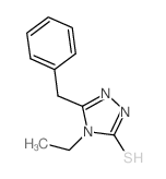 5-苄基-4-乙基-4H-1,2,4-噻唑-3-硫醇结构式