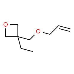 3-[(烯丙氧基)甲基]-3-乙基氧杂环丁烷结构式