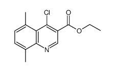 4-氯-5,8-二甲基喹啉-3-甲酸乙酯结构式