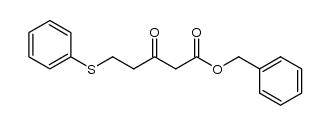 benzyl 3-oxo-5-phenylthiopentanoate结构式