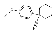 1-(4-甲氧基苯基)环己烷甲腈结构式
