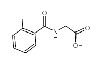 (2-氟苯甲酰基氨基)-乙酸结构式