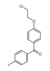 1-[4-(2-chloroethoxy)phenyl]-1-(4-iodophenyl)methanone Structure