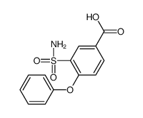 4-phenoxy-3-sulfamoylbenzoic acid结构式