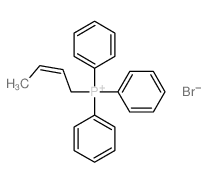 (E)-丁-2-烯-1-溴化基三苯基磷结构式